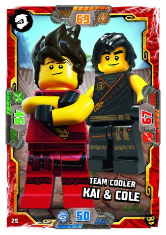 NINJAGO Trading Card Game (German) Series 6 (Next Level) - # 25 Team Cooler Kai & Cole