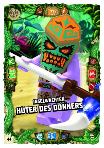 NINJAGO Trading Card Game (German) Series 6 (Next Level) - # 44 Inselwächter Hüter des Donners