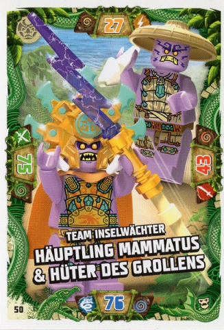 NINJAGO Trading Card Game (German) Series 6 (Next Level) - # 50 Häuptling Mammatus & Hüter des Grollens
