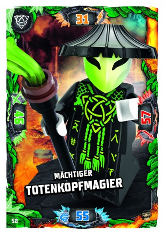 NINJAGO Trading Card Game (German) Series 6 (Next Level) - # 58 Mächtiger Totenkopfmagier