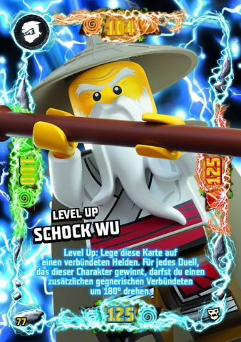 NINJAGO Trading Card Game (German) Series 6 (Next Level) - # 77 Level Up Schock Wu