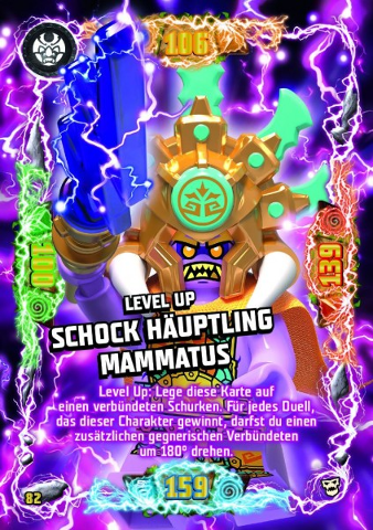 NINJAGO Trading Card Game (German) Series 6 (Next Level) - # 82 Level Up Schock Häuptling Mammatus