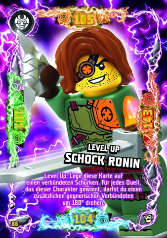 NINJAGO Trading Card Game (German) Series 6 (Next Level) - # 86 Level Up Schock Ronin