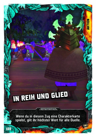 NINJAGO Trading Card Game (German) Series 6 (Next Level) - # 108 In Reih und Glied