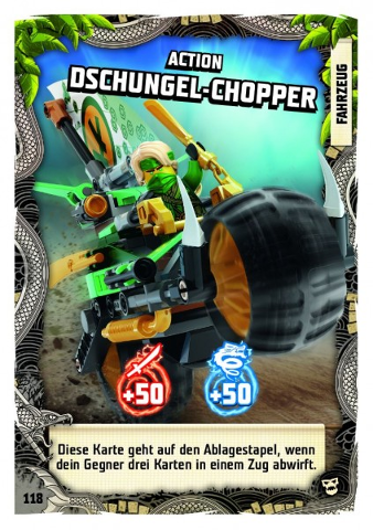 NINJAGO Trading Card Game (German) Series 6 (Next Level) - # 118 Action Dschungel-Chopper