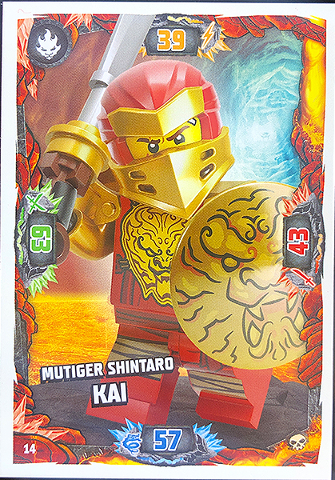 NINJAGO Trading Card Game (German) Series 6 - # 14 Mutiger Shintaro Kai