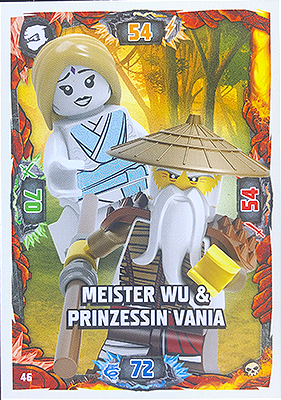 NINJAGO Trading Card Game (German) Series 6 - # 46 Meister Wu & Prinzessin Vania