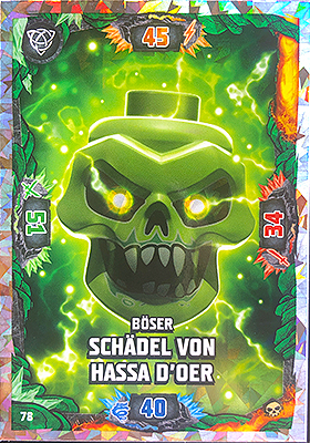 NINJAGO Trading Card Game (German) Series 6 - # 78 Böser Schädel von Hassa D'Oer