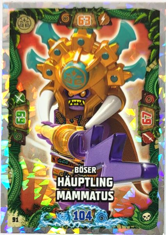 NINJAGO Trading Card Game (German) Series 6 - # 91 Böser Häuptling Mammatus