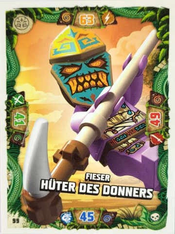 NINJAGO Trading Card Game (German) Series 6 - # 99 Fieser Hüter des Donners