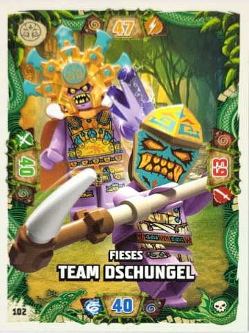 NINJAGO Trading Card Game (German) Series 6 - # 102 Fieses Team Dschungel