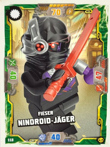 NINJAGO Trading Card Game (German) Series 6 - # 118 Fieser Nindroid-Jäger