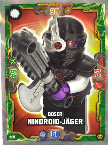 NINJAGO Trading Card Game (German) Series 6 - # 119 Böser Nindroid-Jäger