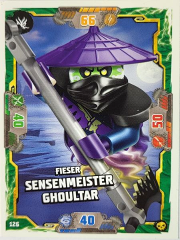 NINJAGO Trading Card Game (German) Series 6 - # 126 Fieser Sensenmeister Ghoultar