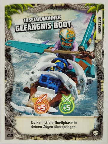 NINJAGO Trading Card Game (German) Series 6 - # 219 Inselbewohner Gefängnis Boot