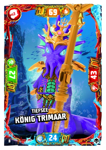 NINJAGO Trading Card Game (German) Series 7 (Next Level) - # 8 Tiefsee König Trimaar