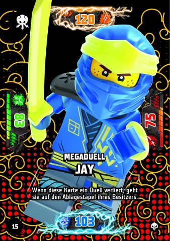 NINJAGO Trading Card Game (German) Series 7 (Next Level) - # 15 Megaduell Jay