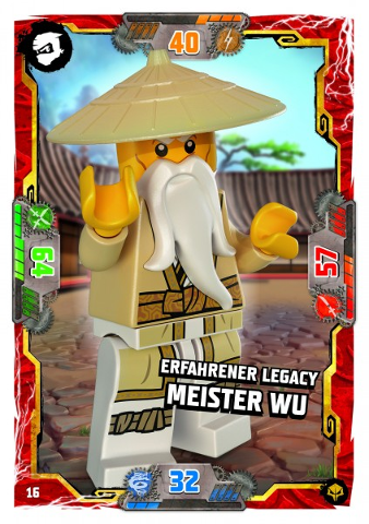 NINJAGO Trading Card Game (German) Series 7 (Next Level) - # 16 Erfahrener Legacy Meister Wu