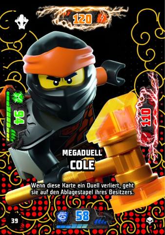 NINJAGO Trading Card Game (German) Series 7 (Next Level) - # 39 Megaduell Cole