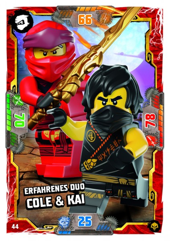NINJAGO Trading Card Game (German) Series 7 (Next Level) - # 44 Erfahrenes Duo Cole & Kai