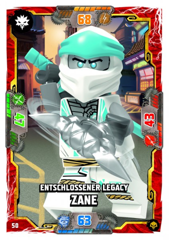 NINJAGO Trading Card Game (German) Series 7 (Next Level) - # 50 Entschlossener Legacy Zane