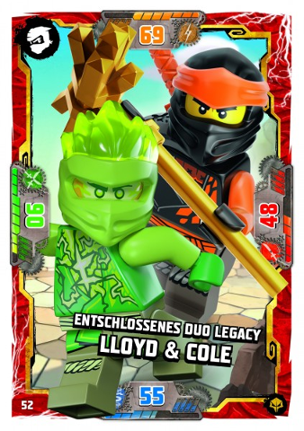 NINJAGO Trading Card Game (German) Series 7 (Next Level) - # 52 Entschlossenes Duo Legacy Lloyd & Cole