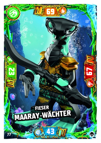 NINJAGO Trading Card Game (German) Series 7 (Next Level) - # 77 Fieser Maaray-Wächter