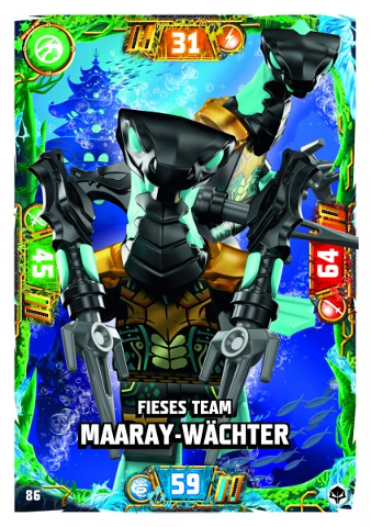 NINJAGO Trading Card Game (German) Series 7 (Next Level) - # 86 Fieses Team Maaray-Wächter