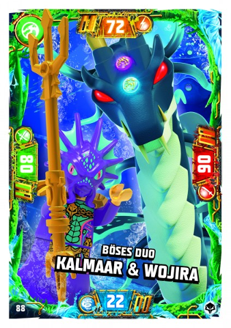 NINJAGO Trading Card Game (German) Series 7 (Next Level) - # 88 Böses Duo Kalmaar & Wojira