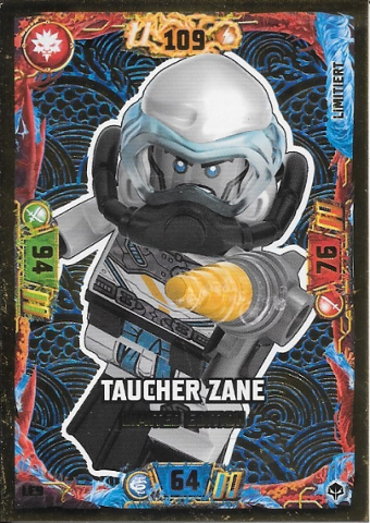 NINJAGO Trading Card Game (German) Series 7 (Next Level) - # LE9 Taucher Zane Limited Edition