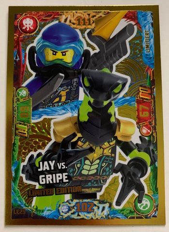 NINJAGO Trading Card Game (German) Series 7 (Next Level) - # LE25 Jay vs Gripe Limited Edition