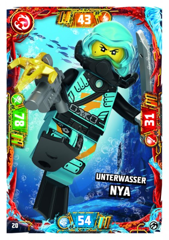 NINJAGO Trading Card Game (German) Series 7 - # 20 Unterwasser Nya