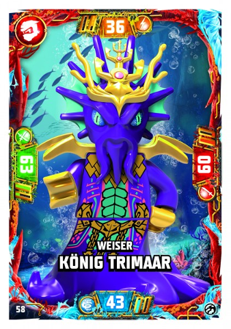 NINJAGO Trading Card Game (German) Series 7 - # 58 Weiser König Trimaar