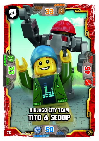 NINJAGO Trading Card Game (German) Series 7 - # 72 Ninjago City Team Tito & Scoop