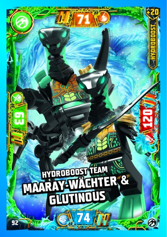 NINJAGO Trading Card Game (German) Series 7 - # 92 Hydroboost Team Maaray-Wächter & Glutinous