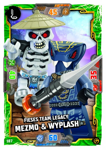 NINJAGO Trading Card Game (German) Series 7 - # 107 Fieses Team Legacy Mezmo & Wyplash