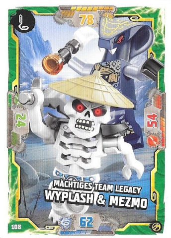 NINJAGO Trading Card Game (German) Series 7 - # 108 Mächtiges Team Legacy Wyplash & Mezmo