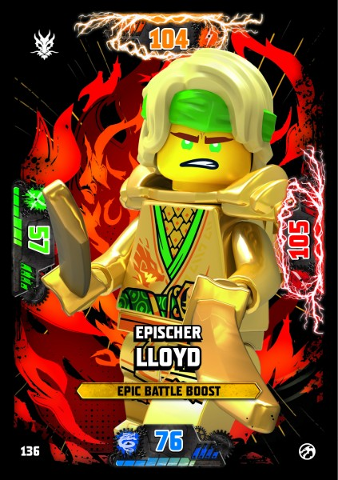 NINJAGO Trading Card Game (German) Series 7 - # 136 Epischer Lloyd