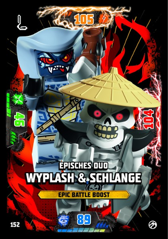 NINJAGO Trading Card Game (German) Series 7 - # 152 Episches Duo Wyplash & Schlange