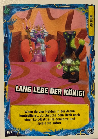 NINJAGO Trading Card Game (German) Series 7 - # 167 Lang lebe der König!