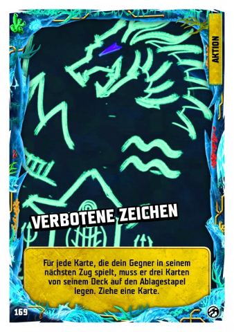 NINJAGO Trading Card Game (German) Series 7 - # 169 Verbotene Zeichen