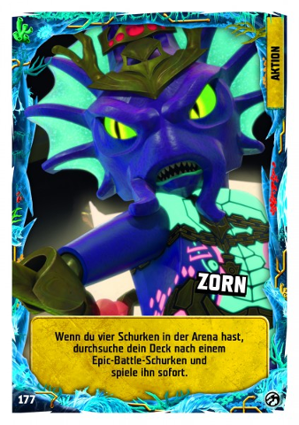 NINJAGO Trading Card Game (German) Series 7 - # 177 Zorn
