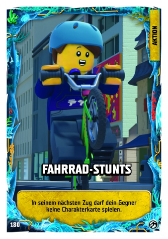 NINJAGO Trading Card Game (German) Series 7 - # 180 Fahrrad-Stunts