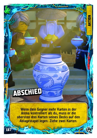 NINJAGO Trading Card Game (German) Series 7 - # 187 Abschied