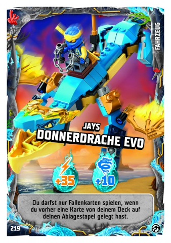 NINJAGO Trading Card Game (German) Series 7 - # 219 Jays Donnerdrache Evo