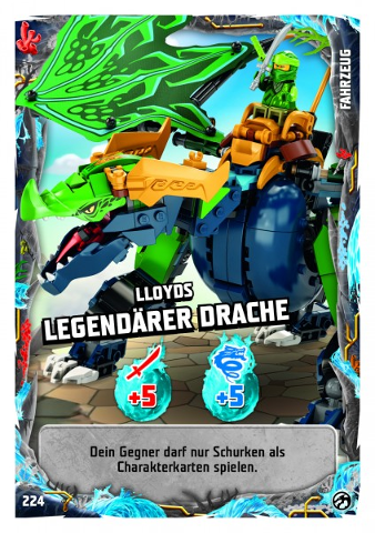 NINJAGO Trading Card Game (German) Series 7 - # 224 Lloyds Legendärer Drache