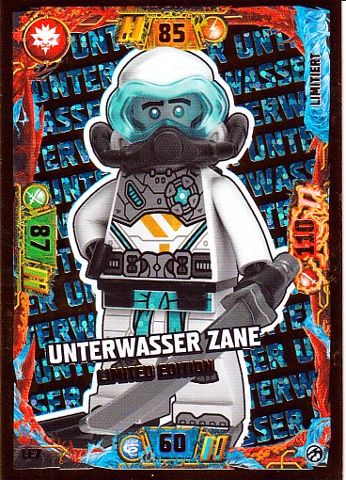 NINJAGO Trading Card Game (German) Series 7 - # LE7 Unterwasser Zane Limited Edition