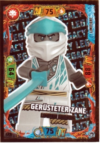 NINJAGO Trading Card Game (German) Series 7 - # LE8 Gerüsteter Zane Limited Edition