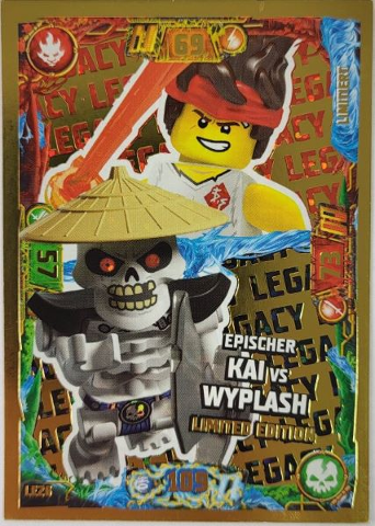 NINJAGO Trading Card Game (German) Series 7 - # LE26 Epischer Kai vs Wyplash Limited Edition