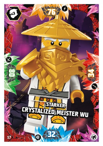 NINJAGO Trading Card Game (German) Series 8 (Next Level) - # 17 Starker Crystalized Meister Wu